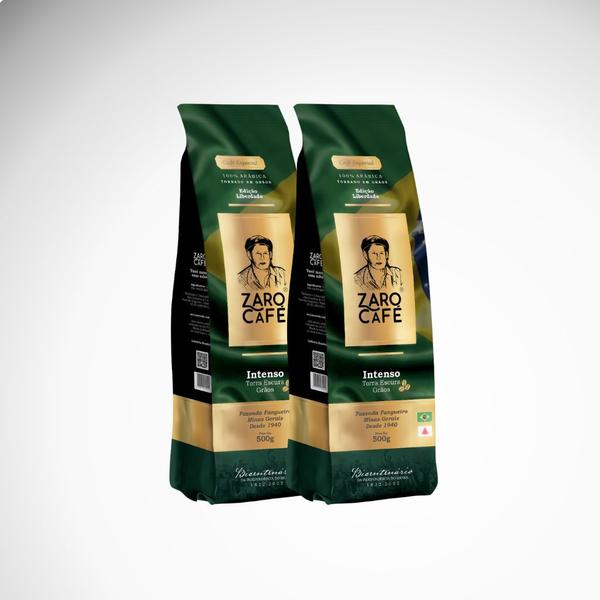 Zaro Café Especial Intenso em Grãos 1kg Imagem de Zaro Café Especial Intenso em Grãos 1kg