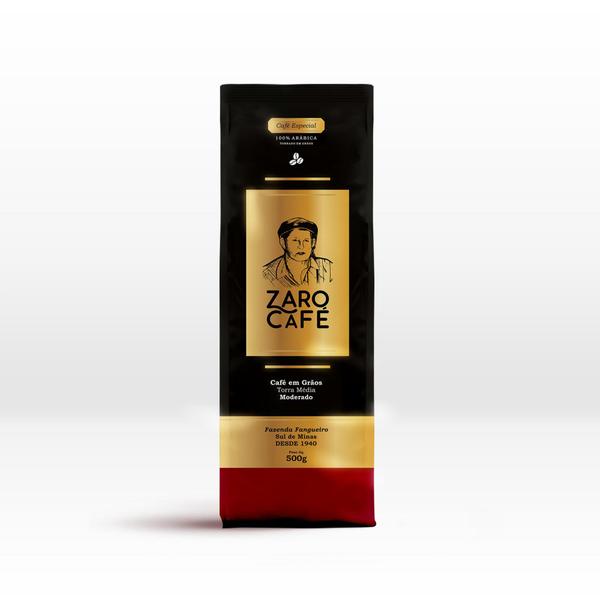 Zaro Café Especial Moderado em Grãos 500g Imagem de Zaro Café Especial Moderado em Grãos 500g