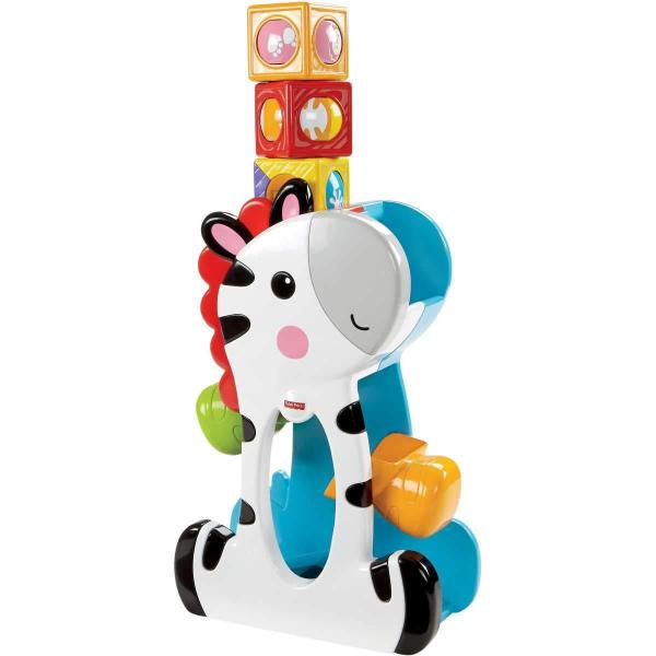 Zebra Blocos Surpresa Branco Fisher Price - Mattel Imagem de Zebra Blocos Surpresa Branco Fisher Price