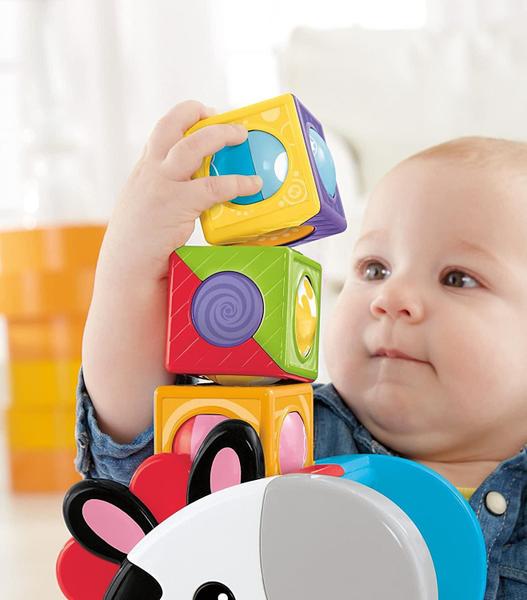 Zebra Blocos Surpresa Branco Fisher Price - Mattel Imagem de Zebra Blocos Surpresa Branco Fisher Price