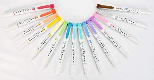 Zebra Pen - Conjunto de Marca-Texto Mildliner com Ponta Dupla - 15 Unidades Imagem de Zebra Pen - Conjunto de Marca-Texto Mildliner com Ponta Dupla - 15 Unidades