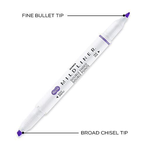 Zebra Pen - Conjunto de Marca-Texto Mildliner com Ponta Dupla - 15 Unidades Imagem de Zebra Pen - Conjunto de Marca-Texto Mildliner com Ponta Dupla - 15 Unidades