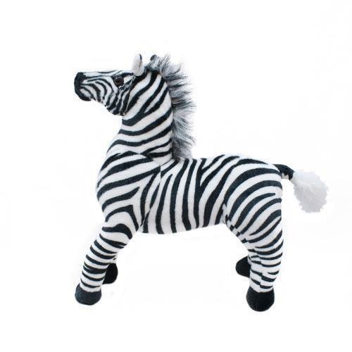 Imagem de Zebra Realista Em Pé 42Cm - Pelúcia