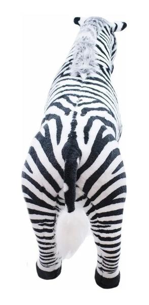 Imagem de Zebra Realista Em Pé 75cm - Pelúcia