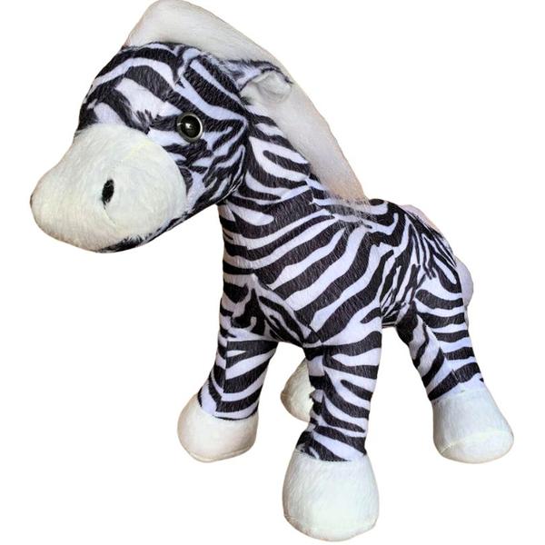 Imagem de Zebra Safári De Pelúcia 37 Cm Antialérgica