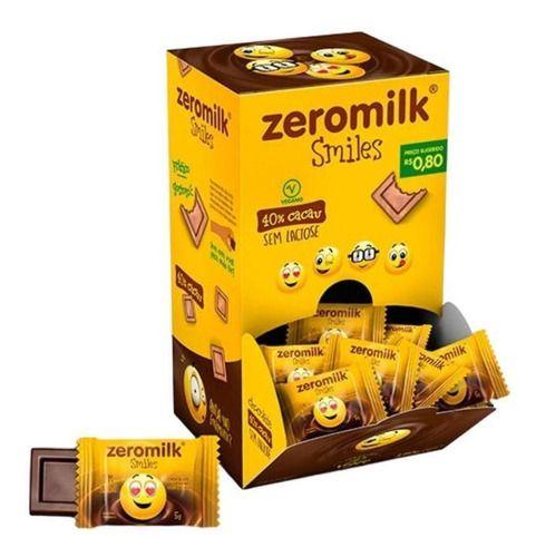 Imagem de Zeromilk Smile Choco 40% Cacau Vegano 5g C/ 30 unidades