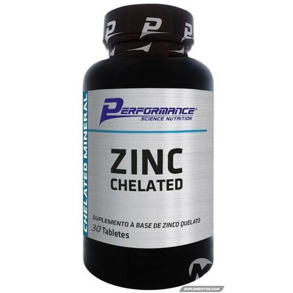 Imagem de Zinc chelated - 30 tabletes - PERFORMANCE SCIENCE NUTRITION