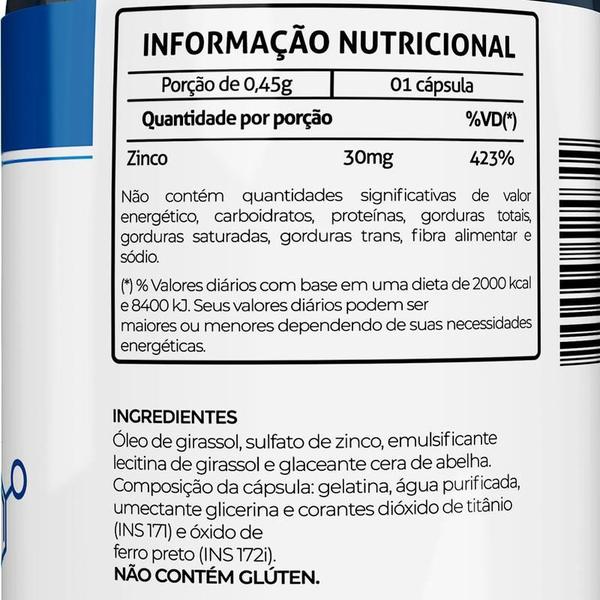 Imagem de Zinco 30Mg 60 Cápsulas Fitoprime