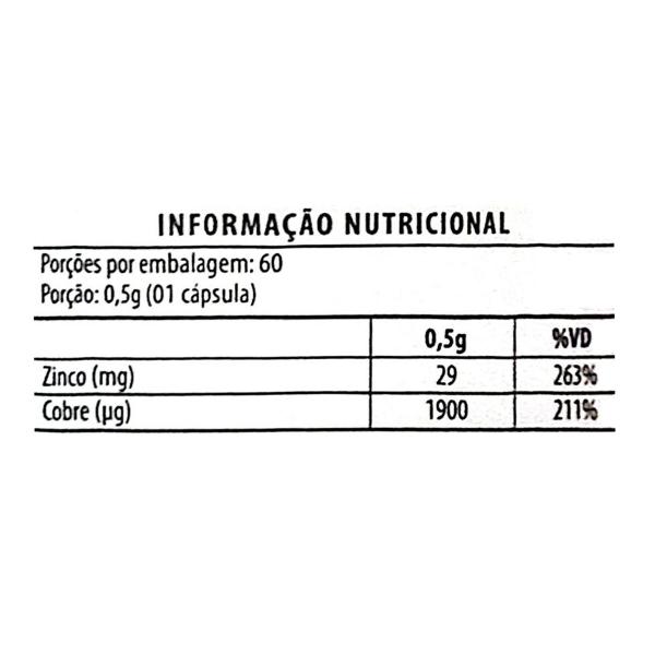 Imagem de Zinco + Cobre Quelato 60 Cápsulas Flora Nativa