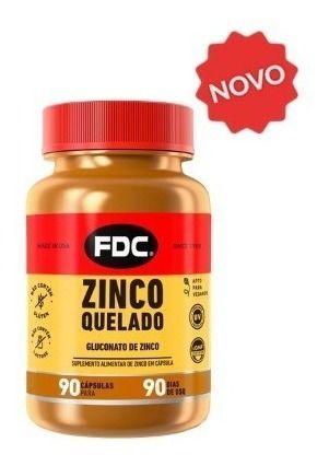 Imagem de Zinco Quelado 90 Cápsulas Fdc Vitaminas Importado