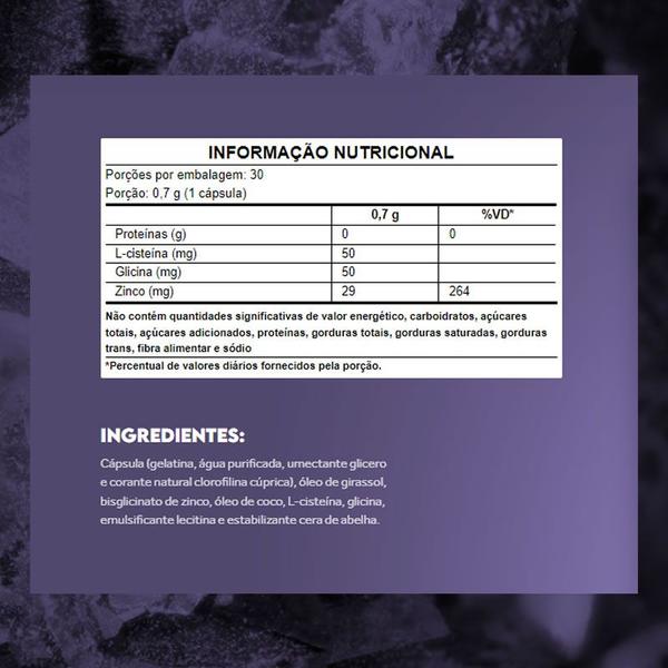 Zinco Quelato 30 Caps Softgel Com Aminoácidos Puravida Imagem de Zinco Quelato 30 Caps Softgel Com Aminoácidos Puravida