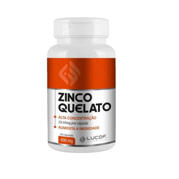 Imagem de ZINCO Quelato 60 cápsulas 600 mg Lucof