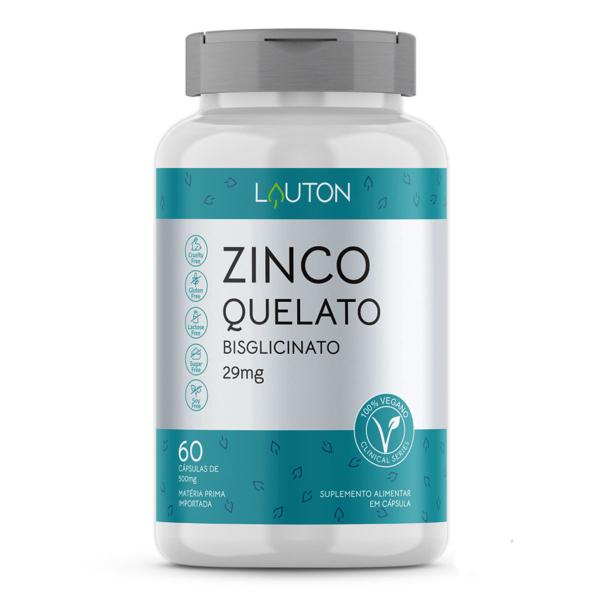 Imagem de Zinco Quelato Bisglicinato 29mg Vegano Premium Lauton - Kit 4