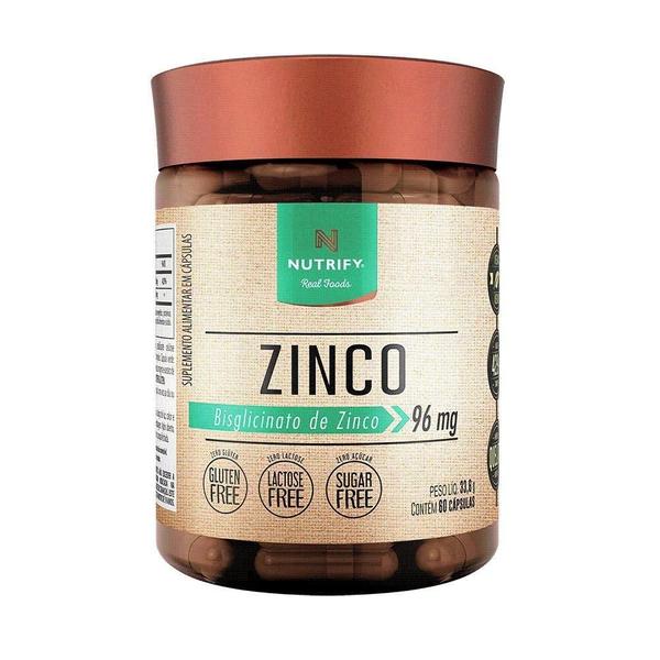 Imagem de Zinco Quelato (Vegano) - Nutrify 60 Cápsulas