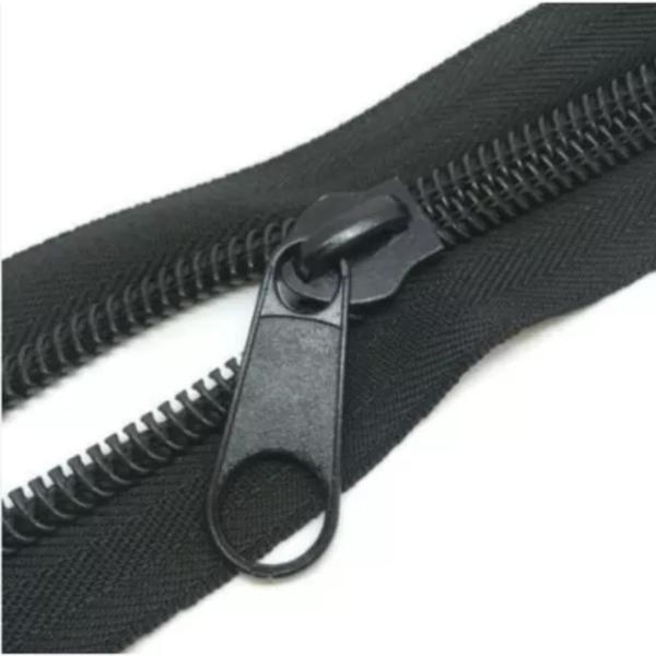 Imagem de Zipper preto n5 pacote com 200 mts + 400 cursores fecho