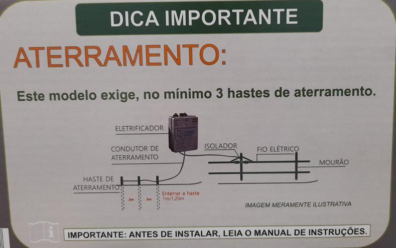 Imagem de Zk80 aut 110/220 eletrificador de cerca eletrica rural zebu