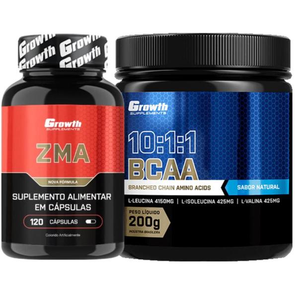 Imagem de Zma 120 Caps + Bcaa 10:1:1 200g em Pó Growth Supplements