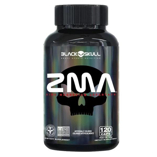 Imagem de Zma 120 Caps + Glutamina Turbo 150g Black Skull