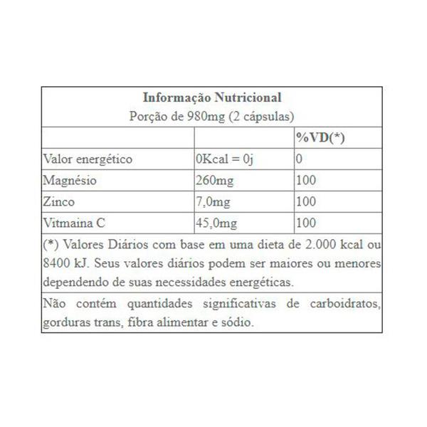 Imagem de ZMA Body Power 120 cápsulas - Magnésio + Zinco + Vitamina C + Colágeno Tipo 2