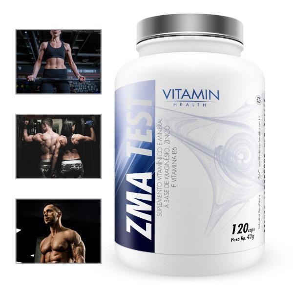 Imagem de ZMA Test 120 Cápsulas 3895 Vitamin Health Suplemento Mineral