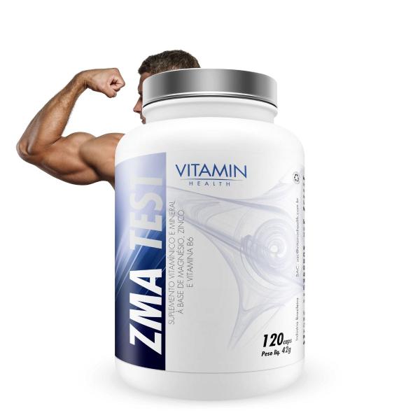 Imagem de ZMA Test 120 Cápsulas 3895 Vitamin Health Suplemento Mineral