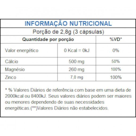 Imagem de ZMC Carbon Zinco Magnésio Cálcio 120 Cápsulas 950mg - Kit com 3