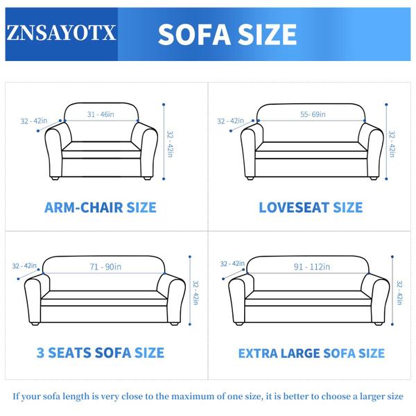 Imagem de ZNSAYOTX 1 Peça Jacquard Sofá Tampas para 2 Almofada Sofá High Stretch Loveseat Slipcover para Animais de Estimação Cães Anti Slip Love Seat Sofá Slipcover Móveis Protetor (Loveseat, Preto)