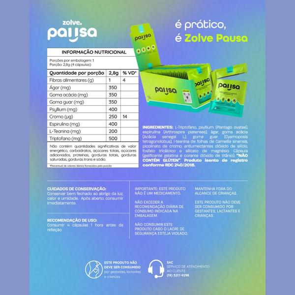 Imagem de Zolve Pausa Display - 1 Caixa Com 30un - Suplemento Alimentar