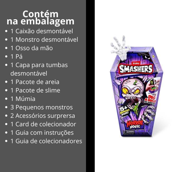 Zuru Smashers Horror House Series 1 - Casa Do Horror Branco - Fun Brinquedos Imagem de Zuru Smashers Horror House Series 1 - Casa Do Horror Branco