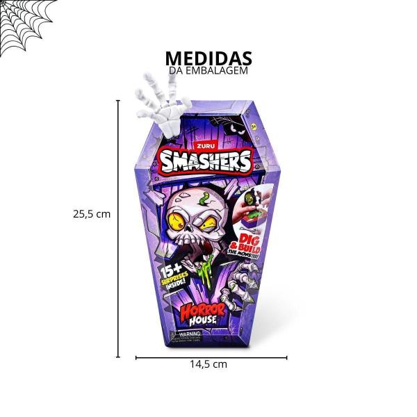 Zuru Smashers Horror House Series 1 - Casa Do Horror Branco - Fun Brinquedos Imagem de Zuru Smashers Horror House Series 1 - Casa Do Horror Branco