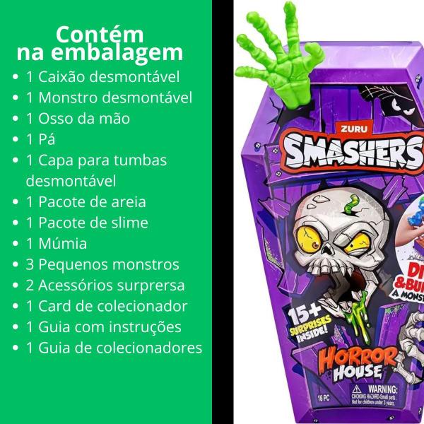 Zuru Smashers Horror House Series 1 - Casa Do Horror Médio - Fun Brinquedos Imagem de Zuru Smashers Horror House Series 1 - Casa Do Horror Médio