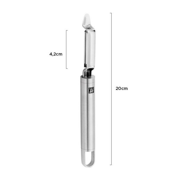 Zwilling Pro - Descascador Legumes Lâmina Móvel Inox 21 cm - Utensílios Pro Imagem de Zwilling Pro - Descascador Legumes Lâmina Móvel Inox 21 cm