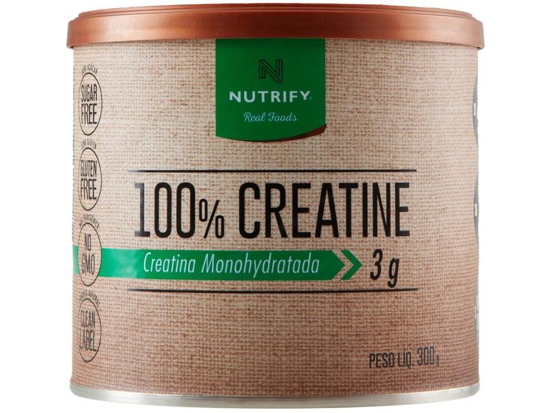 Creatine 100% Pura 300G Lata Nutrify Creatina