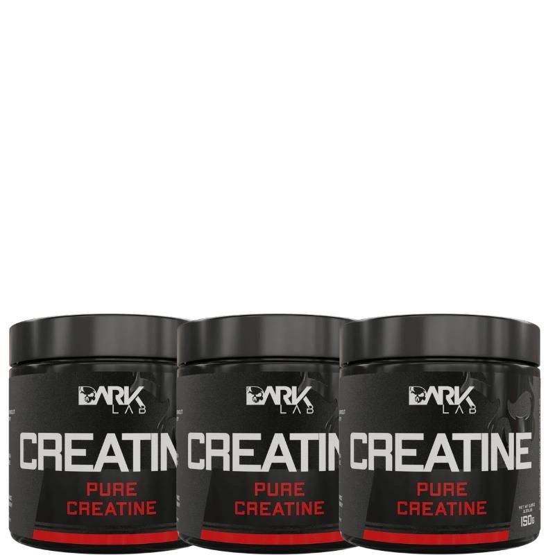 3x Creatina 100% Pura 150g Monohidratada Dark Lab