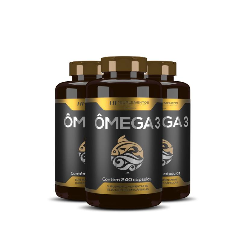 Omega 3 oleo de peixe premium 240caps hf suplementos