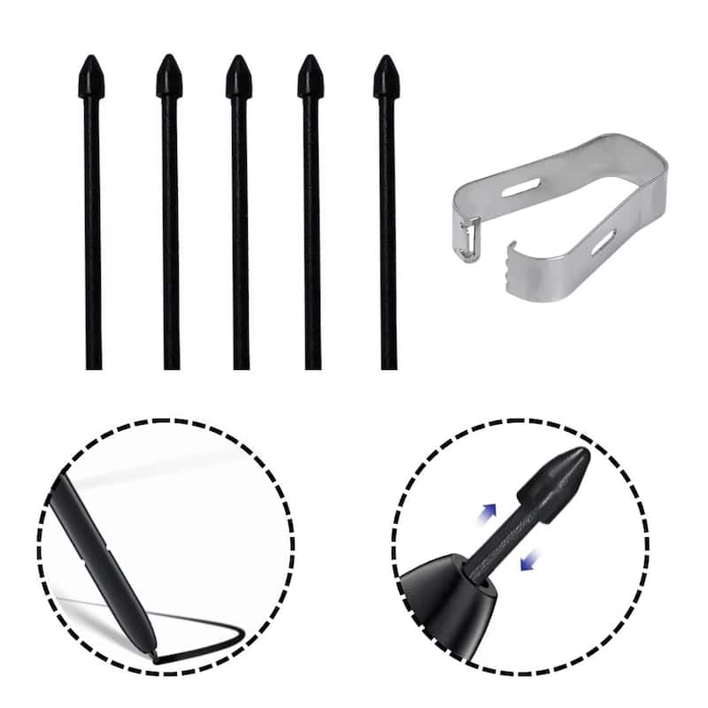 5x ponta extra para S Pen S6 Lite P615/ P613 - S8 Plus