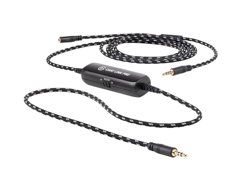 Adaptador de áudio Elgato Chat Link Pro para PS5, PS4, Nintendo Switch