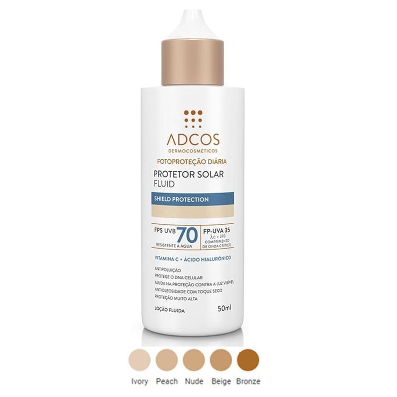 Adcos Filtro Solar Fluid Fps 70 Peach 50ml