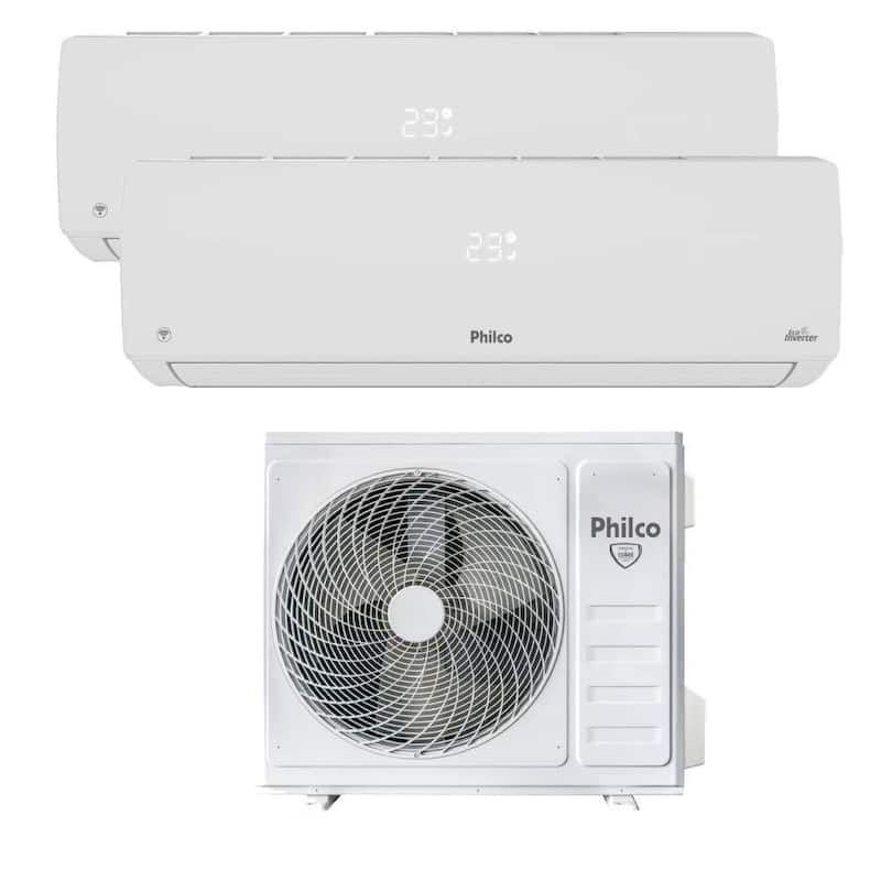 Ar Condicionado Bi Split Inverter Philco 18000 BTUs (2X9000) Quente e Frio 220V PAC18QV