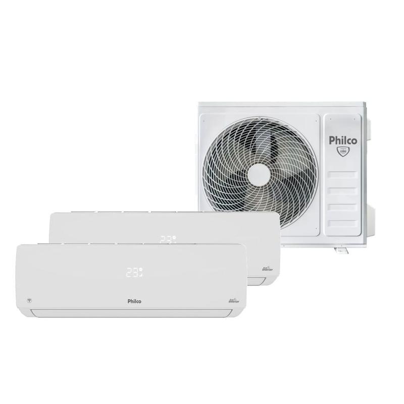Ar Condicionado Bi Split Inverter Philco 2x9000 BTU/h Quente e Frio PAC18QV - 220 Volts