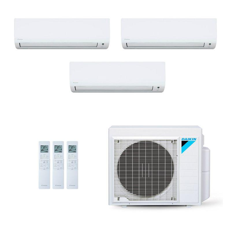 Ar-Condicionado Multi Split Inverter Daikin 24.000 (2x Evap HW 9.000 + 1x Evap HW 18.000) Quente/Frio 220V