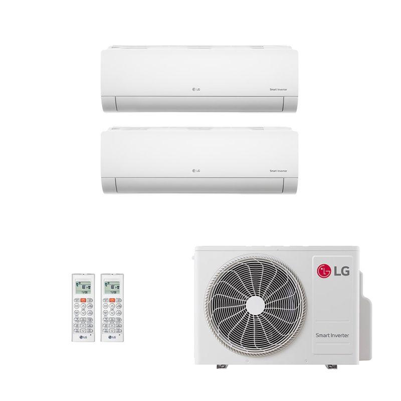 Ar-condicionado Multi Split Inverter LG 24.000 (2x Evap HW 7.000) Só Frio 220V