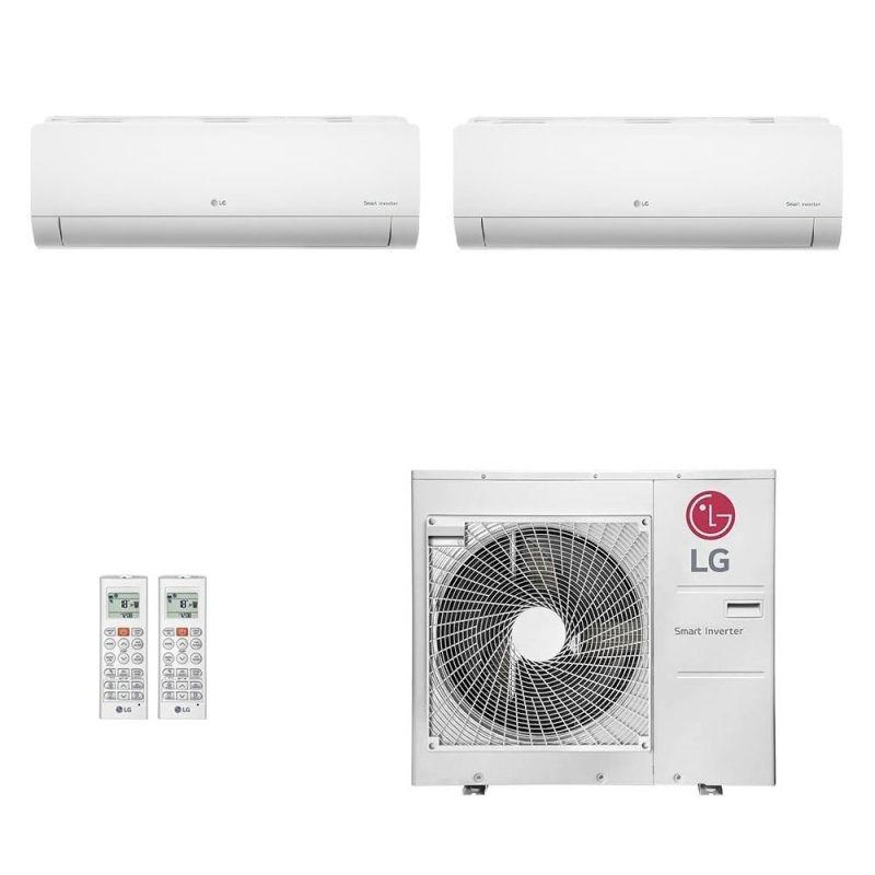 Ar-Condicionado Multi Split Inverter LG 36.000 (1x Evap HW 12.000 + 1x Evap HW 24.000) Quente/Frio 220V