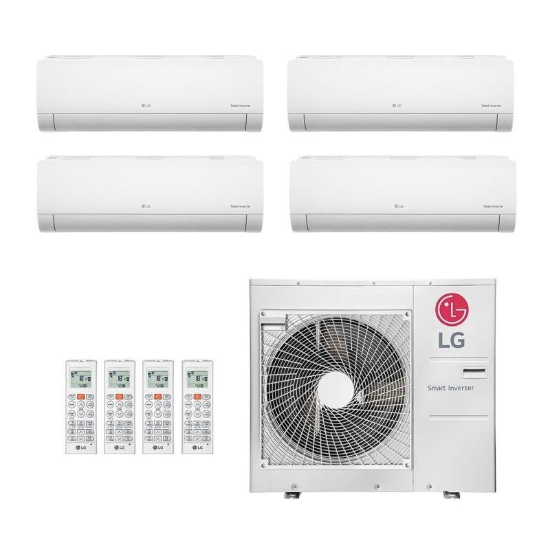 Ar-Condicionado Multi Split Inverter LG 36.000 (3x Evap HW 9.000 + 1x Evap HW 18.000) Quente/Frio 220V