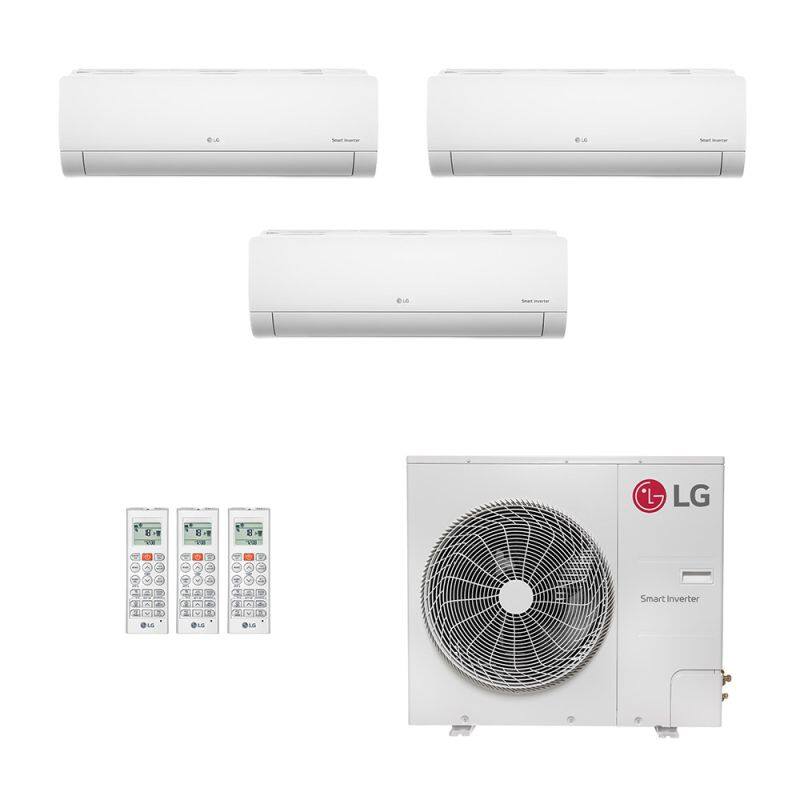 Ar-Condicionado Multi Split Inverter LG 54.000 (2x Evap HW 18.000 + 1x Evap HW 24.000) Só Frio 220V