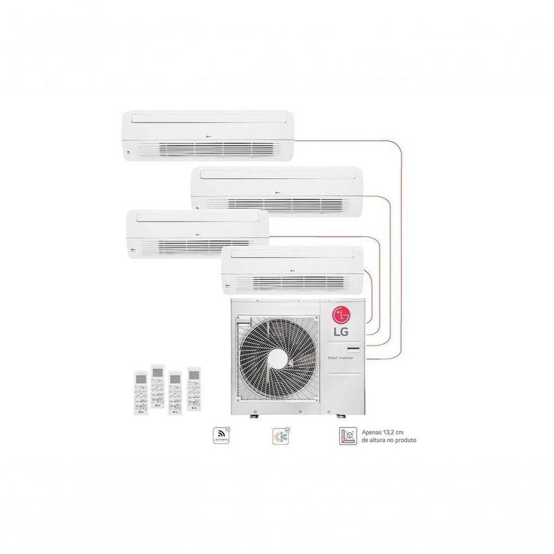 Ar Condicionado Multi Split Inverter LG 72000 BTUS Quente Frio 220V E4Q4808.OBS