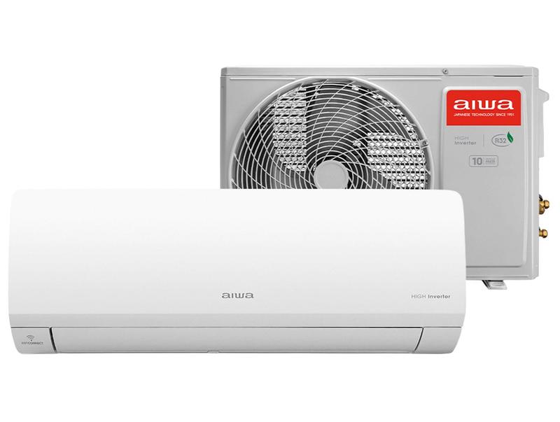 Ar-condicionado Split 12.000 BTUs Aiwa Inverter Quente e Frio Wi-fi AWS-AC-12QF-EU