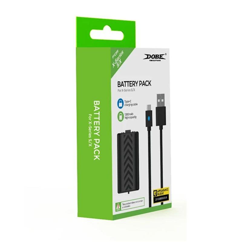 Bateria Recarregável + Cabo Usb C Preto Xbox Series S X