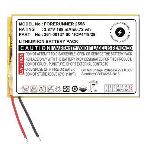 Bateria Smartwatch Forerunner 255s 361-00137-00