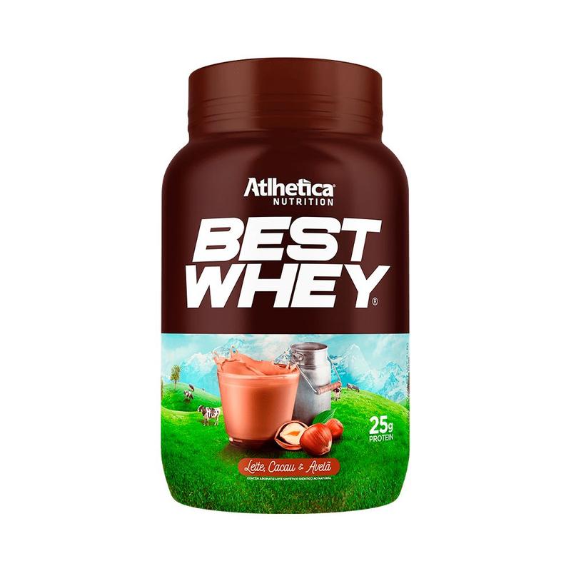 Best Whey Atlhetica Nutrition 900g Leite, cacau e avelã